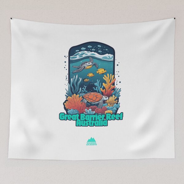 Item preview, Great Barrier Reef - Australia | Iconic Trails and Peaks Series designed and sold by WanderUpNorth.