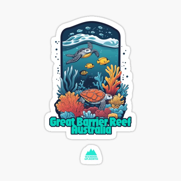 Item preview, Great Barrier Reef - Australia | Iconic Trails and Peaks Series designed and sold by WanderUpNorth.