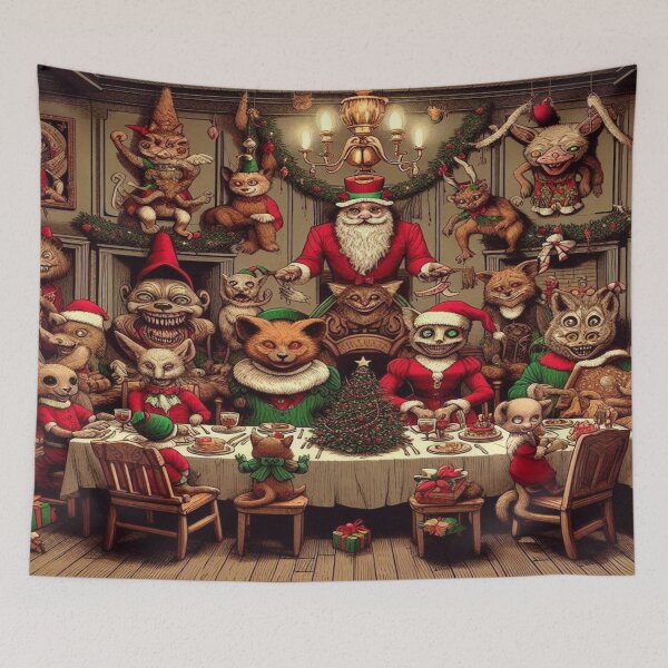 Item preview, Christmas Dinner of Creepy Animals designed and sold by jusyknovoa.