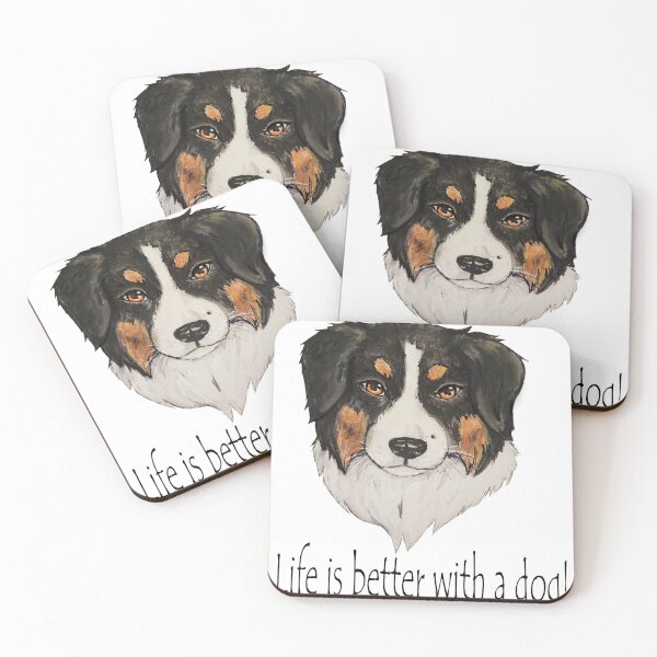 Item preview, life is better with a dog designed and sold by masterkeystudio.
