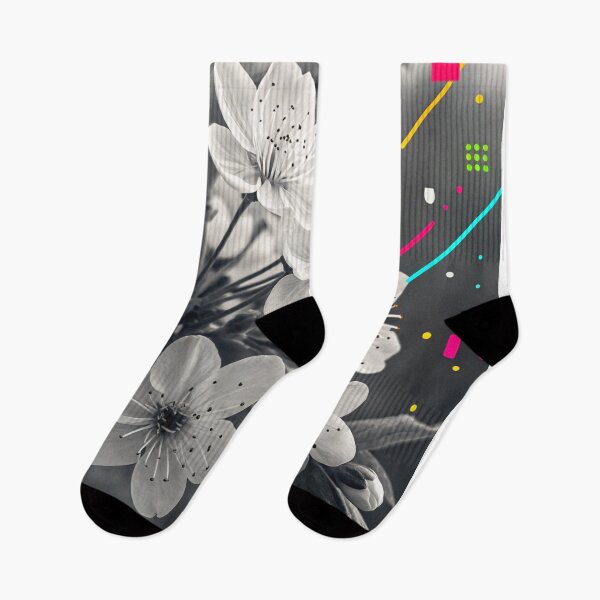 Item preview, Blossoms and Glitch: A Fusion of Nature and Modern Aesthetics designed and sold by fc2c.