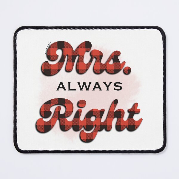 Item preview, Mrs. Right Plaid designed and sold by Sector-G91.