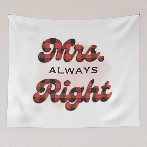 Item preview, Mrs. Right Plaid designed and sold by Sector-G91.