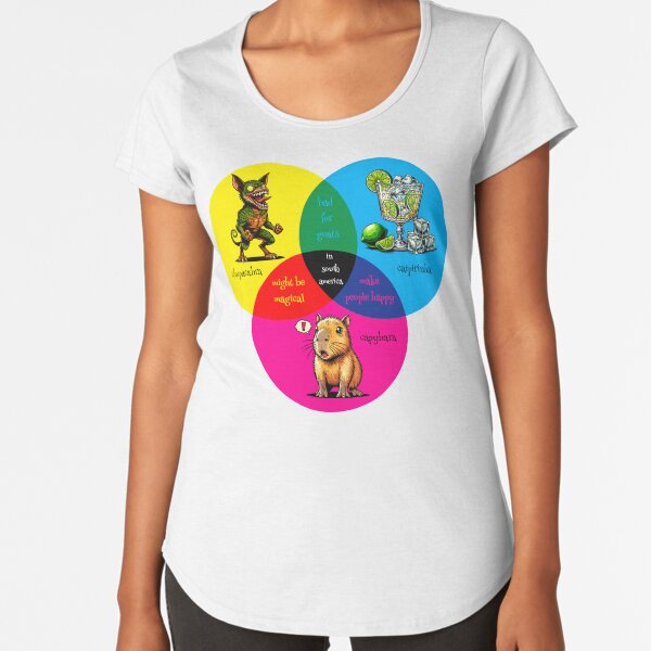 Item preview, Chupacabra, Capybara, and Caipirinha Venn Diagram designed and sold by Ghost on Toast.