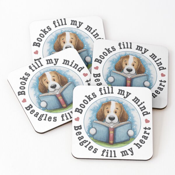 Item preview, Books Fill My Mind, Beagles Fill My Heart designed and sold by TaraGbear.
