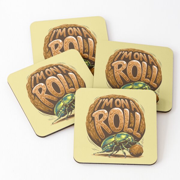 Item preview, I'm On A Roll Funny Dung Beetle Quote designed and sold by TheArtOfPat.