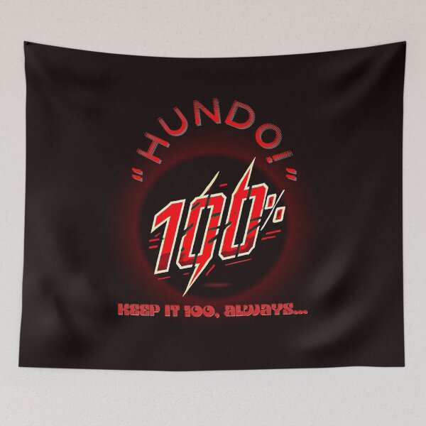 Aperçu de l'œuvre "Hundo 100% Slang Graphic Design" - De la collection "SAY WHAT NOW ?!?" de TOUDOU DIGITAL créée et vendue par ToudouDesign.