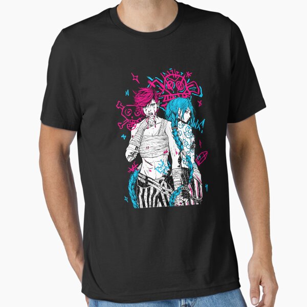 Vista previa del artículo con la obra «Estilo gráfico arcano de Jinx Vi», diseñado y vendido por HaloHop.