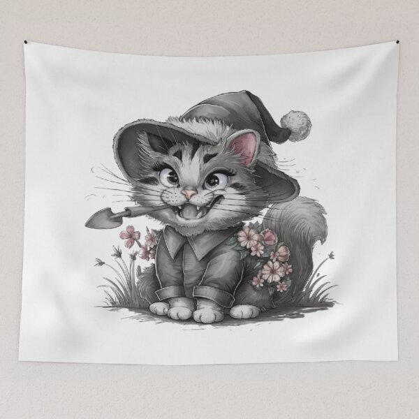 Item preview, CHRISTMAS GREETINGS FROM THE PURR-FECT GARDENER designed and sold by likbatonboot.
