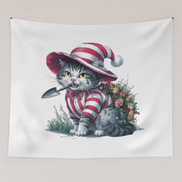 Item preview, CHRISTMAS GREETINGS FROM THE PURR-FECT GARDENER designed and sold by likbatonboot.