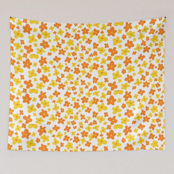 Item preview, Orange and yellow flower design  designed and sold by CWaterlilies.
