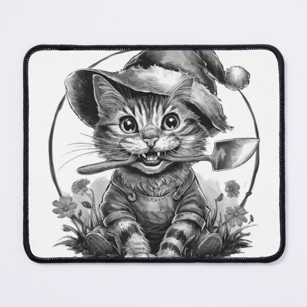 Item preview, CHRISTMAS GREETINGS FROM THE PURR-FECT GARDENER designed and sold by likbatonboot.