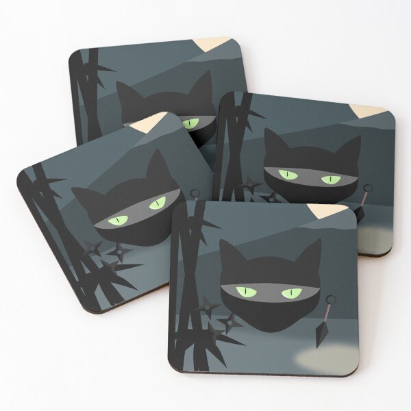 Item preview, Ninja Cat in Japanese Edo Era (1st of 3) designed and sold by Rosanna Nguyen.