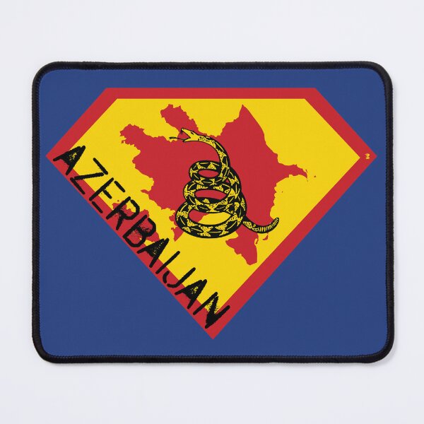 Item preview, AZERBAIJAN Spell Out - Freedom Is The Superpower - Gadsden Snake Flag - Dont Tread On Me SUPERHERO design designed and sold by pelagio.