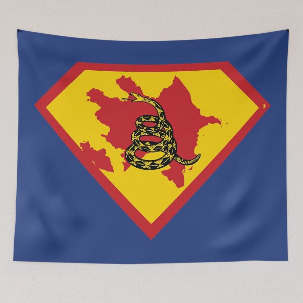 Item preview, AZERBAIJAN - Freedom Is The Superpower - Gadsden Snake Flag - Dont Tread On Me SUPERHERO design designed and sold by pelagio.