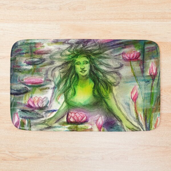 Item preview, Green Woman of Lotus Lake  designed and sold by umasharda.