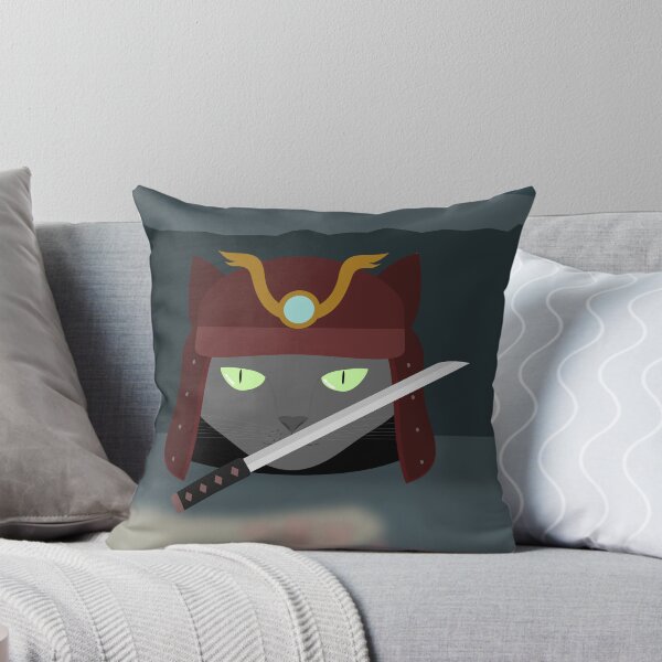 Item preview, Samurai Cat in Japanese Edo Era (2nd of 3) designed and sold by Rosanna Nguyen.