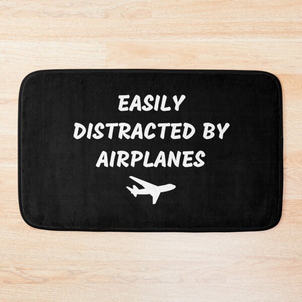 Item preview, Funny Pilot Saying Easily Distracted By Airplanes Plane Lover Humor designed and sold by MouDantArts.