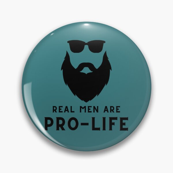 Item preview, Real Men Are ProLife designed and sold by PurpleLinenCo.