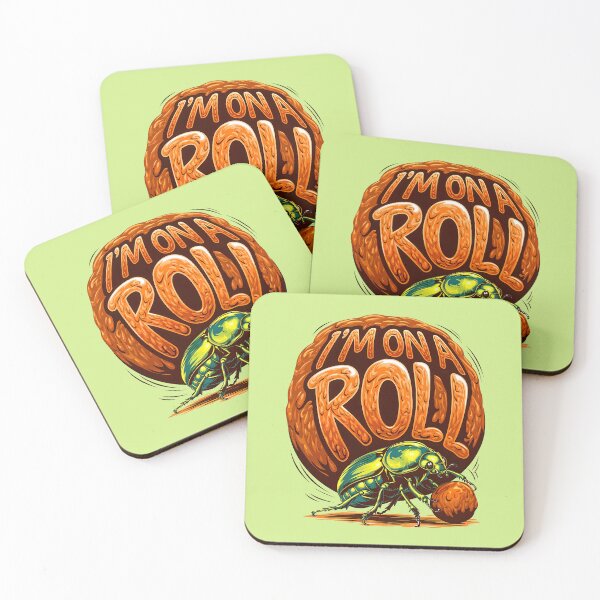 Item preview, I'm On A Roll Funny Dung Beetle Quote designed and sold by TheArtOfPat.