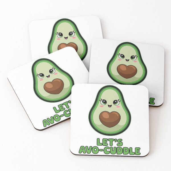 Item preview,  Let’s Avo-Cuddle - Cute Avocado Cartoon Design designed and sold by jeasolar.