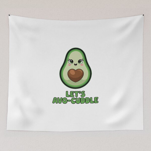 Item preview,  Let’s Avo-Cuddle - Cute Avocado Cartoon Design designed and sold by jeasolar.