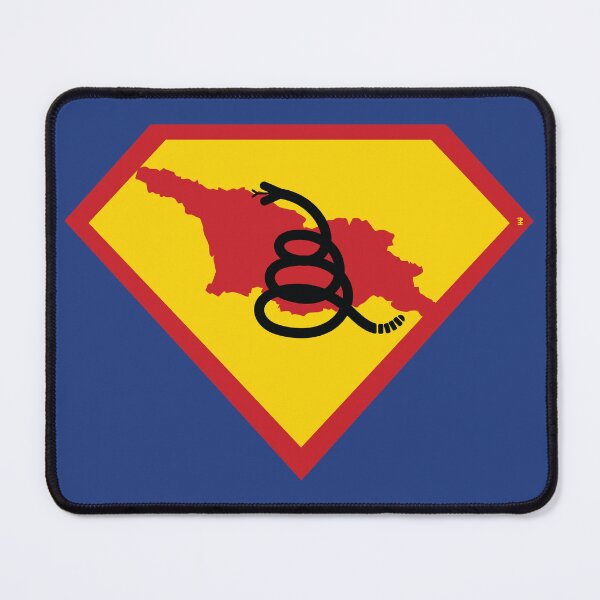 Item preview, REPUBLIC OF GEORGIA - Freedom Is The Superpower - Modern Gadsden Snake Flag - Dont Tread On Me SUPERHERO design designed and sold by pelagio.