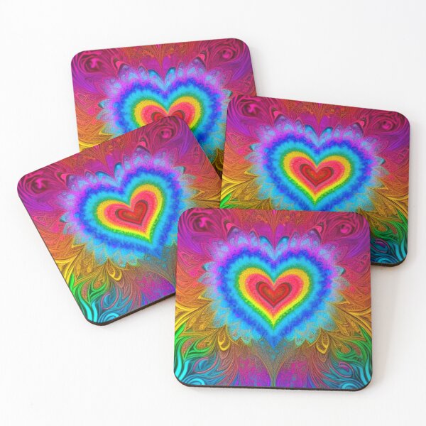 Item preview, Abstract Colorful Hearts Art designed and sold by TheDarkWardrobe.