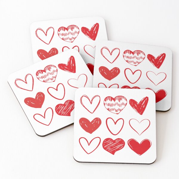 Item preview, Hearts Couple Galentines Cute Couple Cute Hearts Red Hearts designed and sold by CCKimShop.