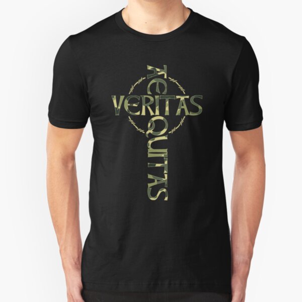 Veritas Aequitas Camo Cross Slim Fit T-Shirt