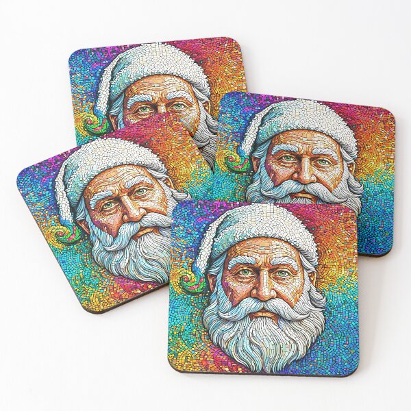 Item preview, Mosaic Santa designed and sold by OvidiumArt.