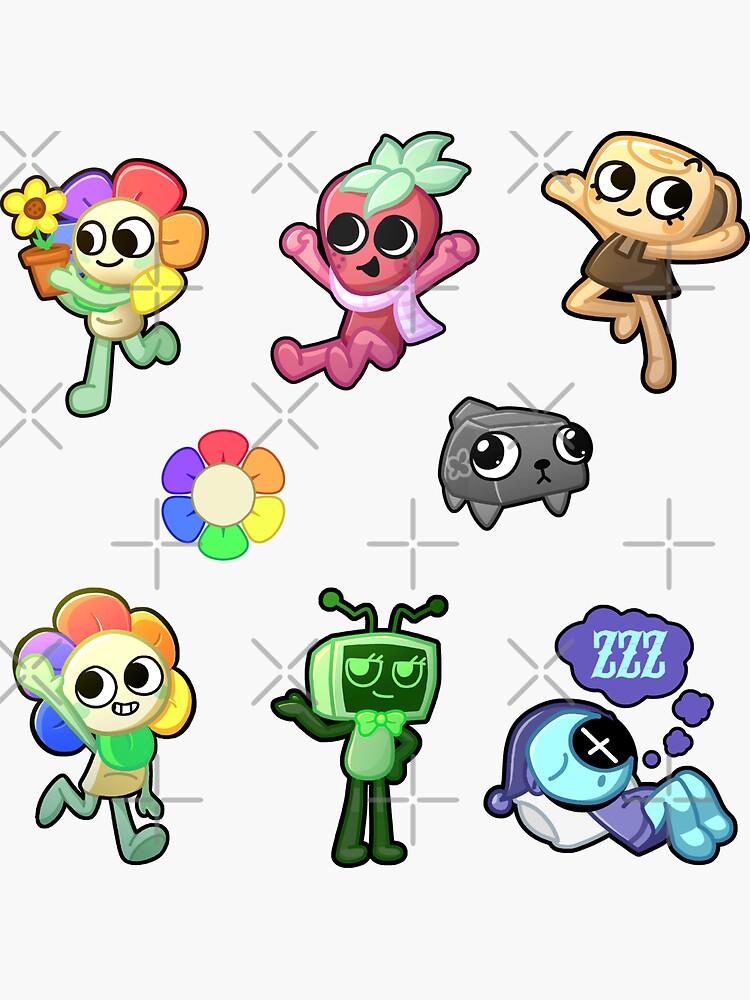 Thumbnail 3 von 3, Sticker, Dandy’s World Main Characters Sheet designt und verkauft von TrippyTooni.