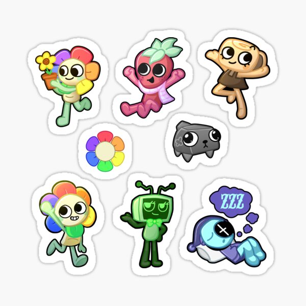 Item preview, Dandy’s World Main Characters Sheet designed and sold by TrippyTooni.