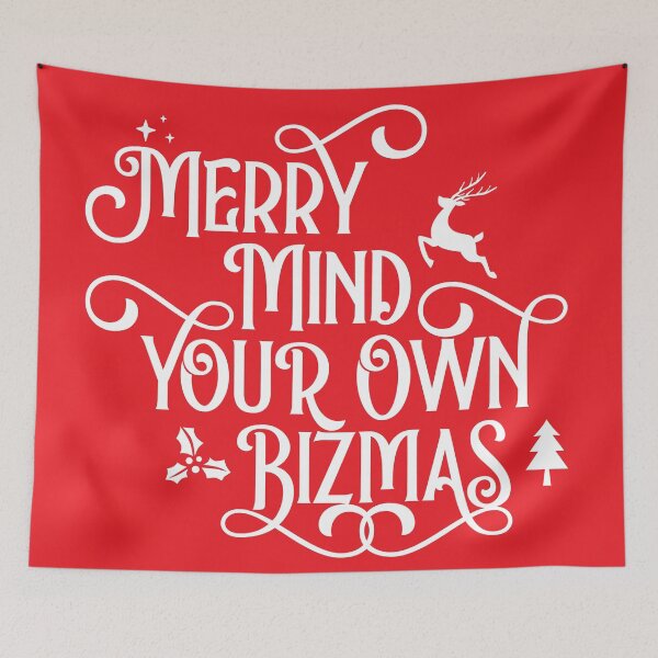 Item preview, Merry Mind Your Own Bizmas designed and sold by curtjankadesign.