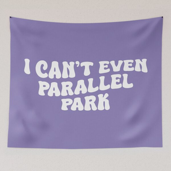 Item preview, I Can't Even Parallel Park (White Design | Purple BG) designed and sold by FilipeFerreira.