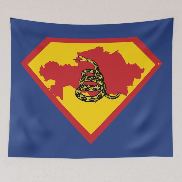 Item preview, KAZAKHSTAN - Freedom Is The Superpower -  Gadsden Snake Flag - Dont Tread On Me SUPERHERO design designed and sold by pelagio.