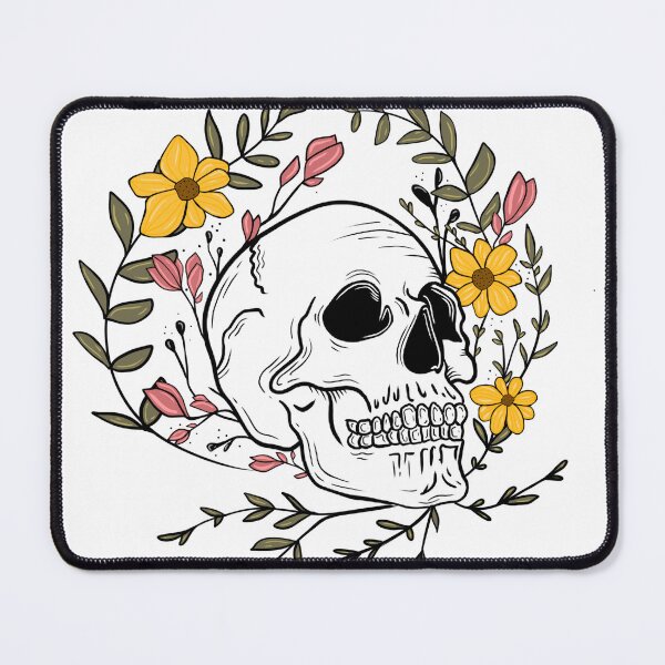 Item preview, Skull and flowers designed and sold by Kayla2122.