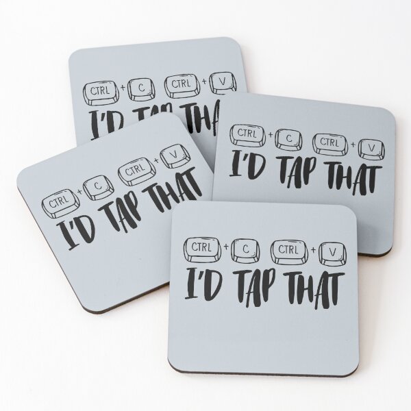 Item preview, Copypasta - I'd Tap That, Computer Programmer Copy Pasted Code Joke Comic designed and sold by Ransyn Art.
