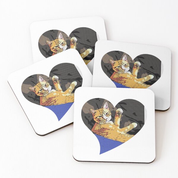 Item preview, Orange cat love designed and sold by Punkinchunk.