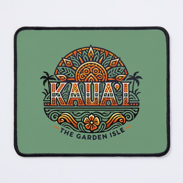 Item preview, KAUA'I - THE GARDEN ISLE - Tribal Art Pattern - Hawaii designed and sold by Darling DeDe.