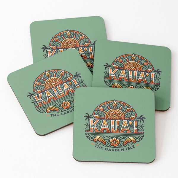 Item preview, KAUA'I - THE GARDEN ISLE - Tribal Art Pattern - Hawaii designed and sold by Darling DeDe.