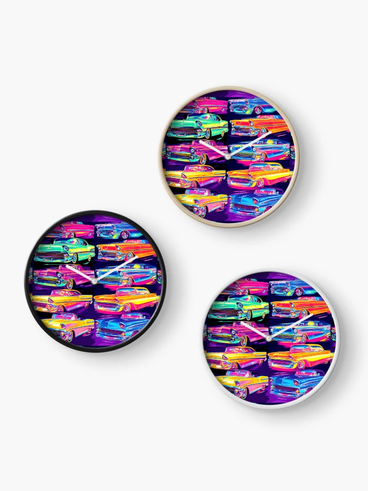 Thumbnail 3 of 4, Clock, Driving In Color designed and sold by Store With Cool Stuff.