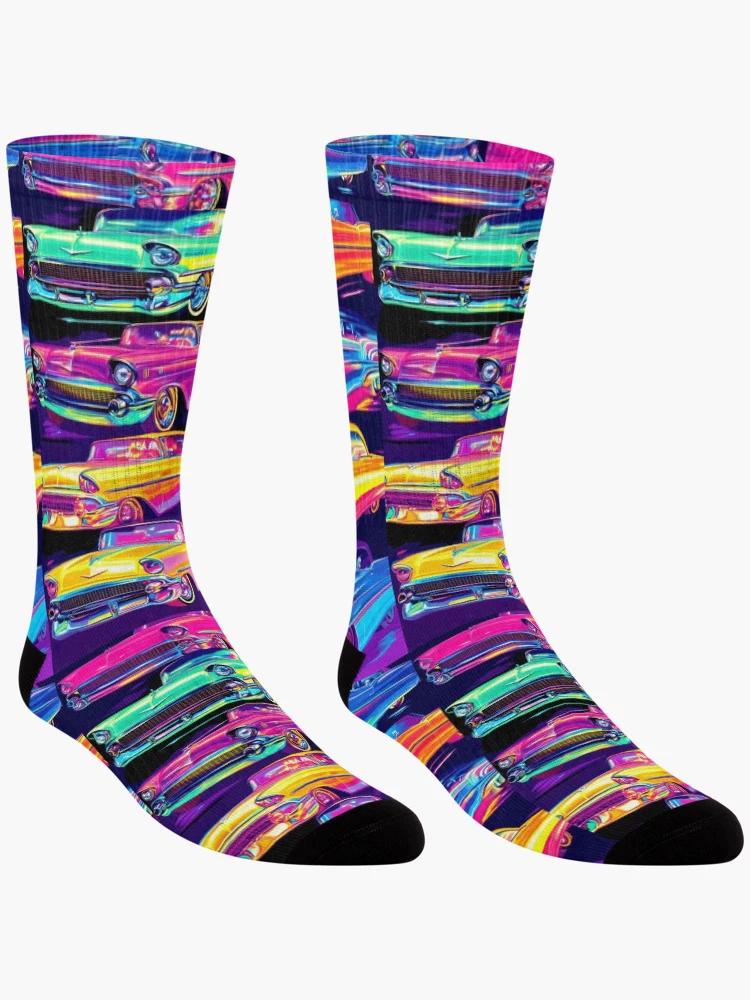 Thumbnail 3 of 5, Socks, Driving In Color designed and sold by Store With Cool Stuff.