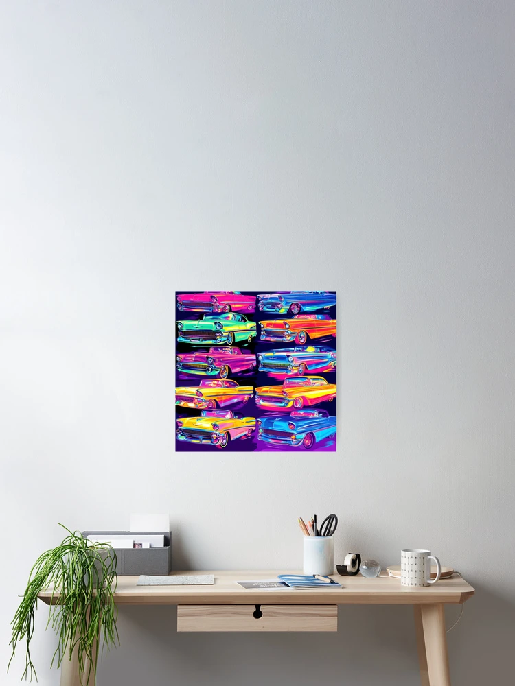Thumbnail 2 of 3, Poster, Driving In Color designed and sold by Store With Cool Stuff.