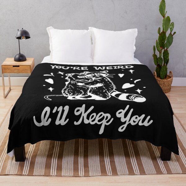 Item preview, Funny Introvert Raccoon Tanuki Platonic Friendship You're Weird I'll Keep You INFJ Quotes designed and sold by FociCreate.