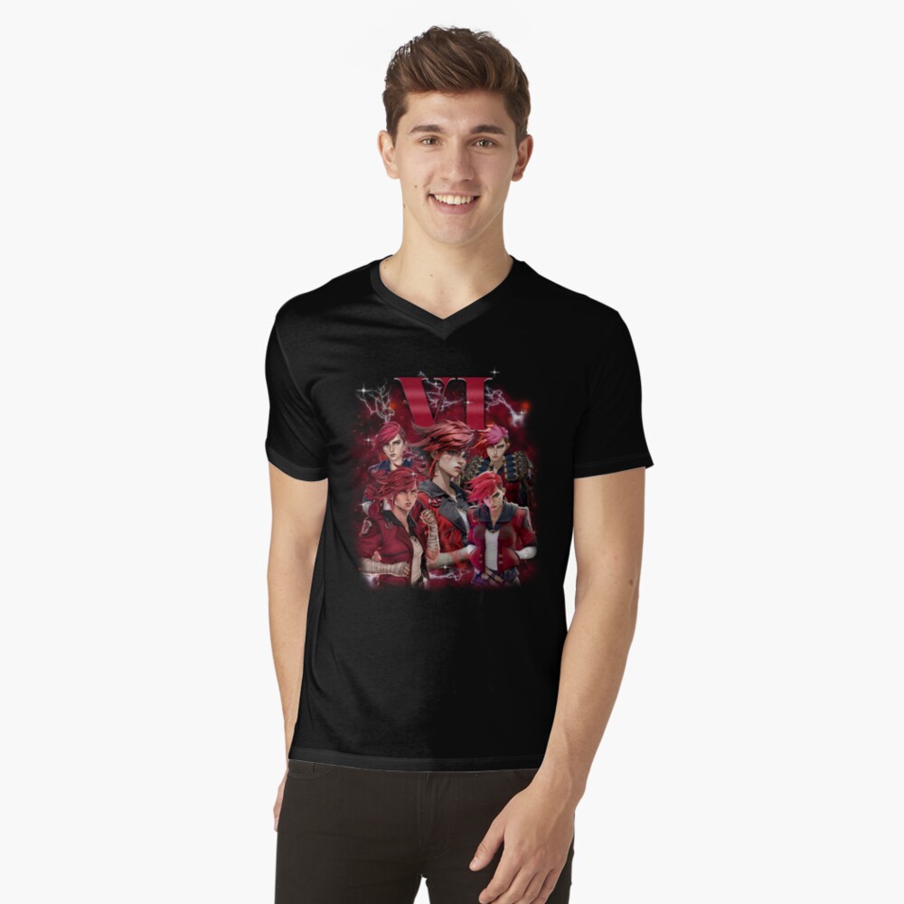 Vista previa del artículo con la obra «Camiseta de cuello en V», diseñado y vendido por JessicaMaxwell.