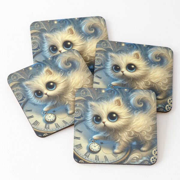 Item preview, Pretty timekeeper, Persian kitten  designed and sold by retrosquid.