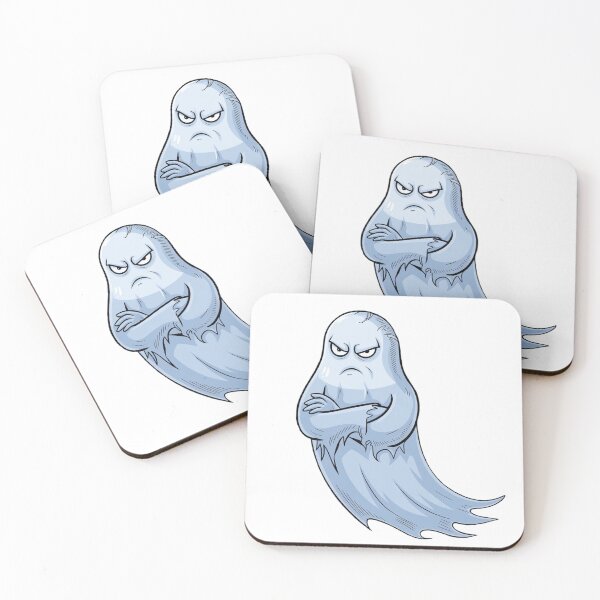 Item preview, A scowl ghost boo designed and sold by teemix.