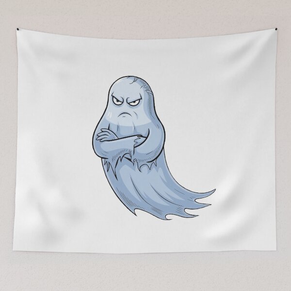 Item preview, A scowl ghost boo designed and sold by teemix.