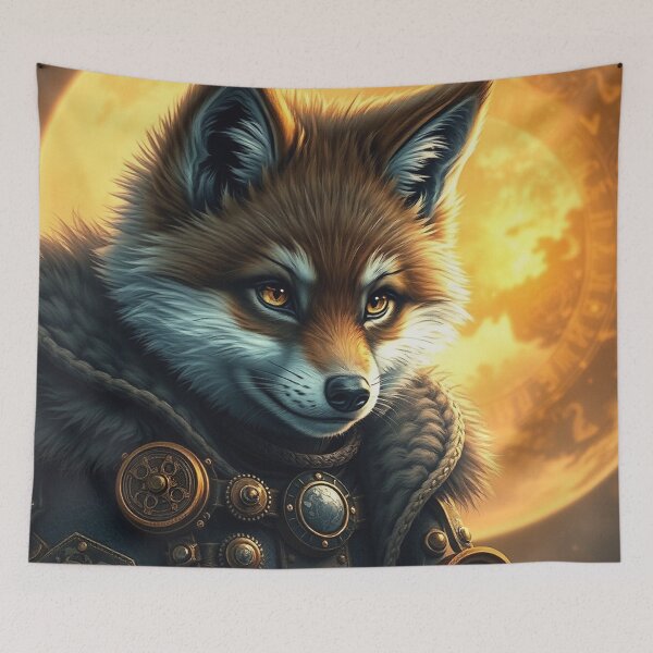 Item preview, Steampunk Fox designed and sold by Skye Ryan-Evans.